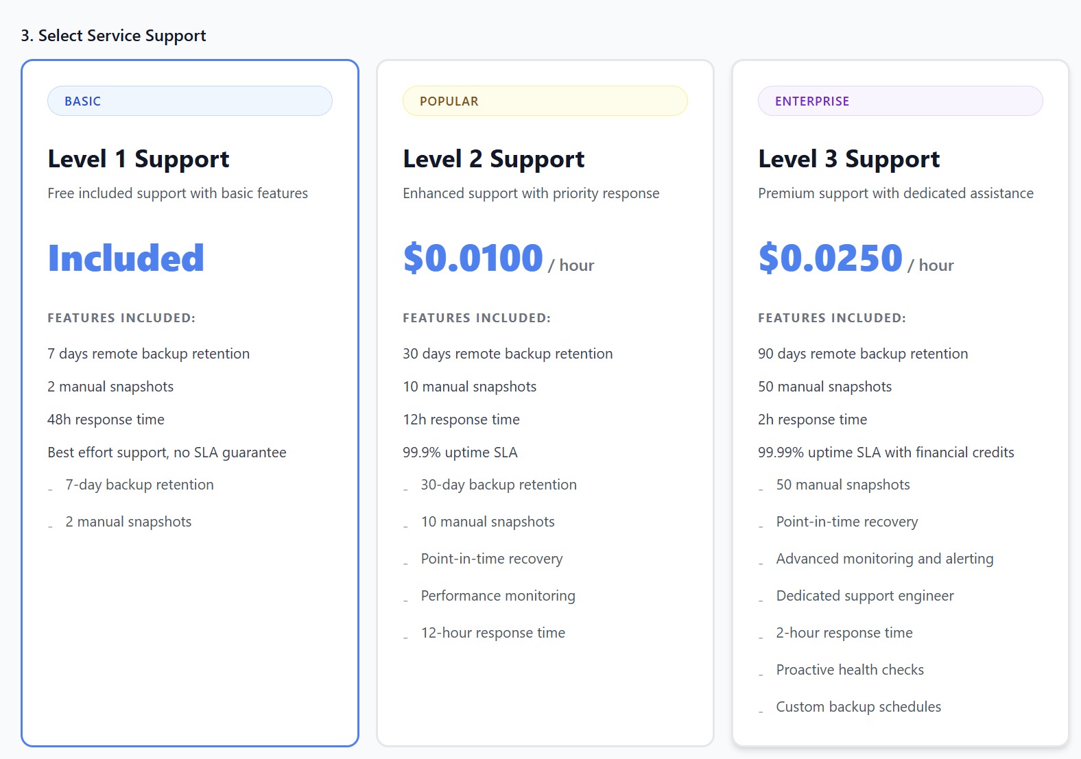 5. Support Plan